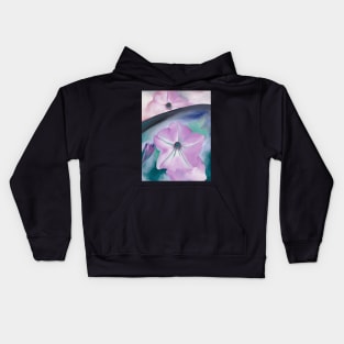 High Resolution Petunias No. 2 by Georgia O'Keeffe Kids Hoodie